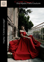 The Mystic Fall's Couture Robe de soirée Robe de mariée Couture débutant Robe à épaules dénudées Couture spectaculaire Robe de bal longue Robe à bretelles tombantes