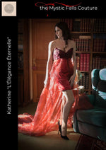 Robe bustier avec surjupe à traine amovible Les dimanches couture Patron de couture Apprendre à coudre TVD The vampire diairies The Mystic Falls Couture Débutante ambitieuse 