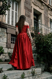 The Mystic Fall's Couture Robe de soirée Robe de mariée Patron de couture débutant Robe à épaules dénudées Couture spectaculaire Robe de bal longue Robe à bretelles tombantes Fan art The Vampire Diaries The Originals 