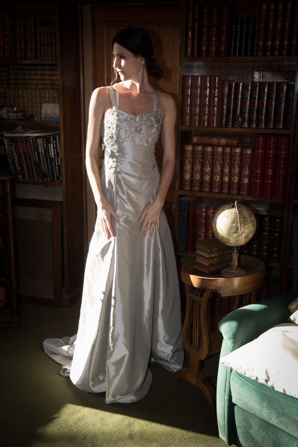 Bonnie Patron robe de soirée à bretelles en forme de pentagramme TVD The vampire diaries The Mystic Falls Couture Robe de soirée avec traine Bonnie Benett Couture Débutantes ambitieuses